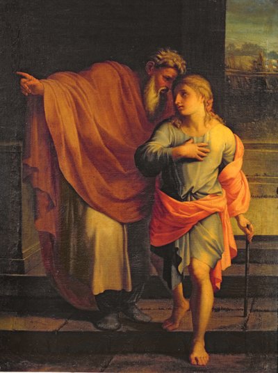 Jakob sendet seinen Sohn Joseph, um seine Brüder in Sichem zu suchen oder Tobias erhält Anweisungen von seinen Brüdern von Eustache Le Sueur